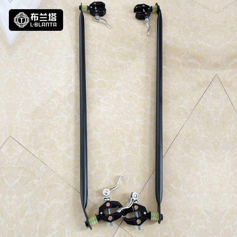 V4+ 2 WAGON Cart Connector - Dual Clamps Grips Both Side Tubes
