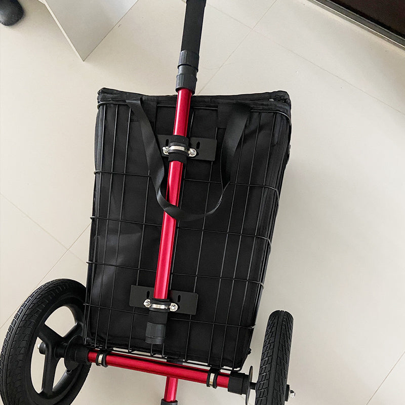 L12 Lightweight 2-in-1 Bicycle Trailer & Hand Cart, Aluminum Frame, Quick-Release Design