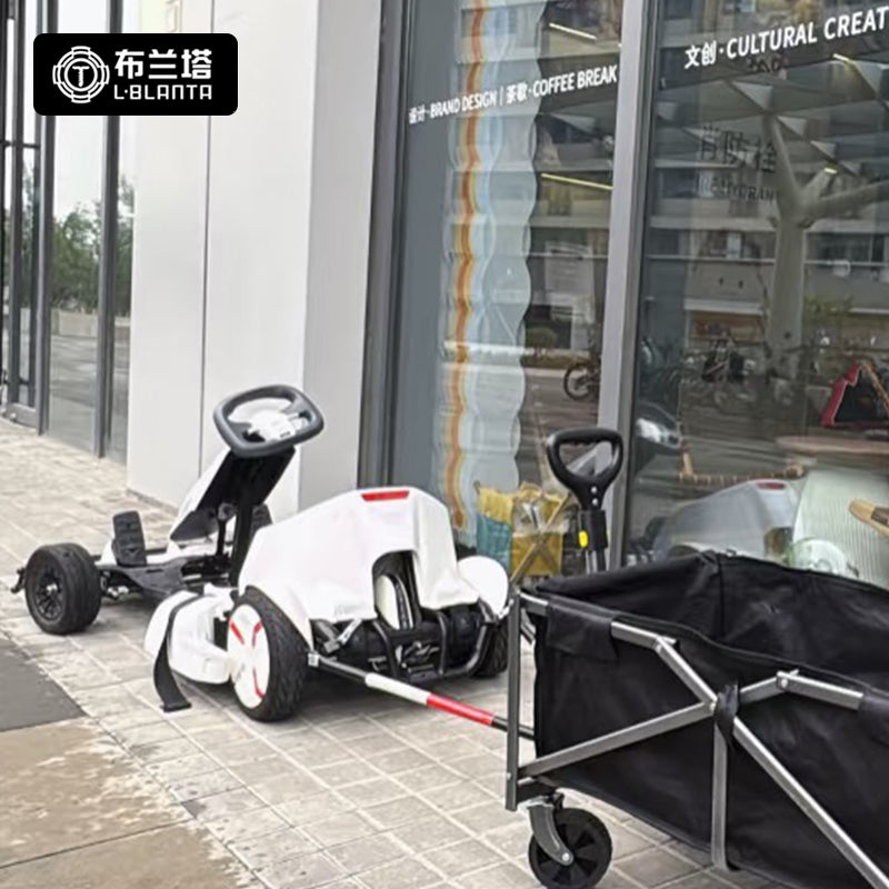 V4+ 2 WAGON Cart Connector - Dual Clamps Grips Both Side Tubes