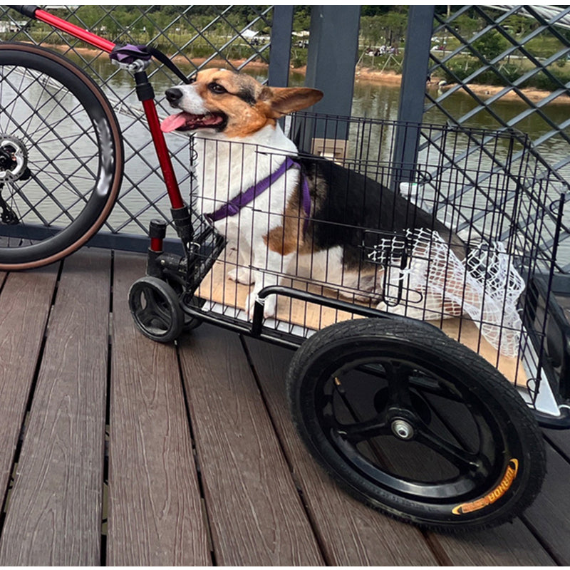 Z-12N Z12-N Foldable Aluminum Bike Cargo Trailer with Quick-Release Hitch – Lightweight PU Wheels