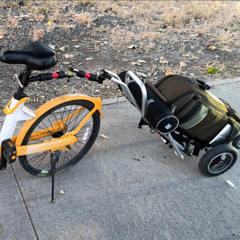 R Series-A Quick-Release Bike Connector - For Seatpost & Hand-Pulled Shopping/Camping Cart Handle, Enhanced Shock Absorption & Highly Portable