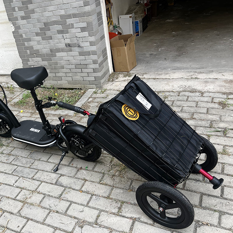 L12 Lightweight 2-in-1 Bicycle Trailer & Hand Cart, Aluminum Frame, Quick-Release Design