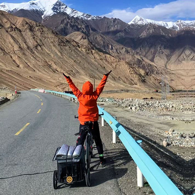 Z12-T 2-in-1 Bicycle Cargo Trailer with Removable Insulated Cooler – Foldable Hand Cart & Seatpost Quick-Release Hitch