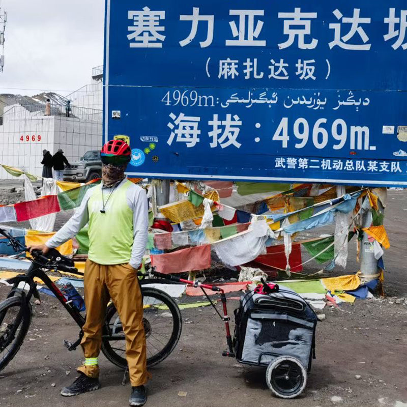 Z12-T 2-in-1 Bicycle Cargo Trailer with Removable Insulated Cooler – Foldable Hand Cart & Seatpost Quick-Release Hitch