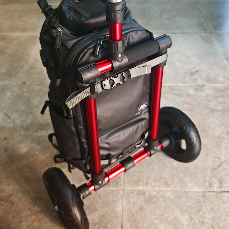 H8 2-in-1 Bike Trailer & Handcart – Durable Aluminum Alloy, Quick-Release Connector, Red