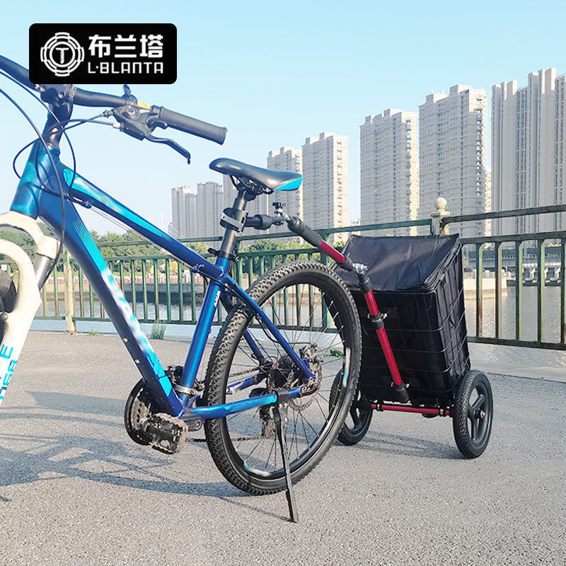 L12 Lightweight 2-in-1 Bicycle Trailer & Hand Cart, Aluminum Frame, Quick-Release Design