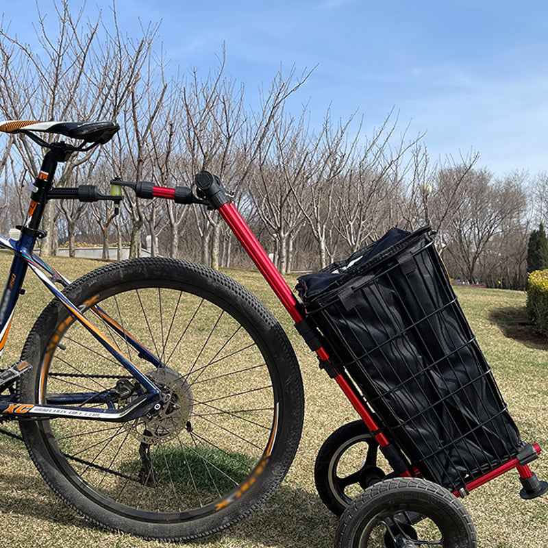 R Series-A Quick-Release Bike Connector - For Seatpost & Hand-Pulled Shopping/Camping Cart Handle, Enhanced Shock Absorption & Highly Portable