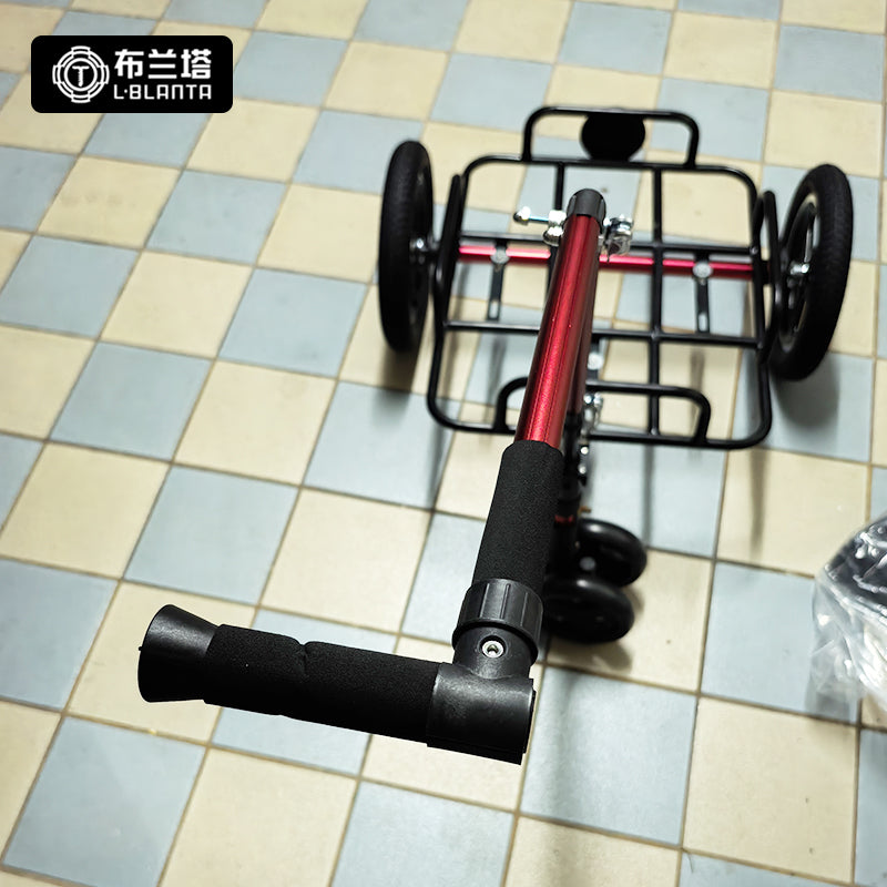 Z12 Foldable Aluminum Hand Cart – Lightweight 2-Wheel Cargo Trolley for Camping, Grocery & Travel