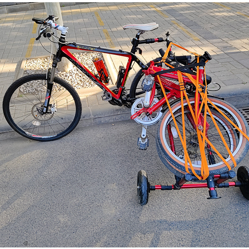 H8 2-in-1 Bike Trailer & Handcart – Durable Aluminum Alloy, Quick-Release Connector, Red