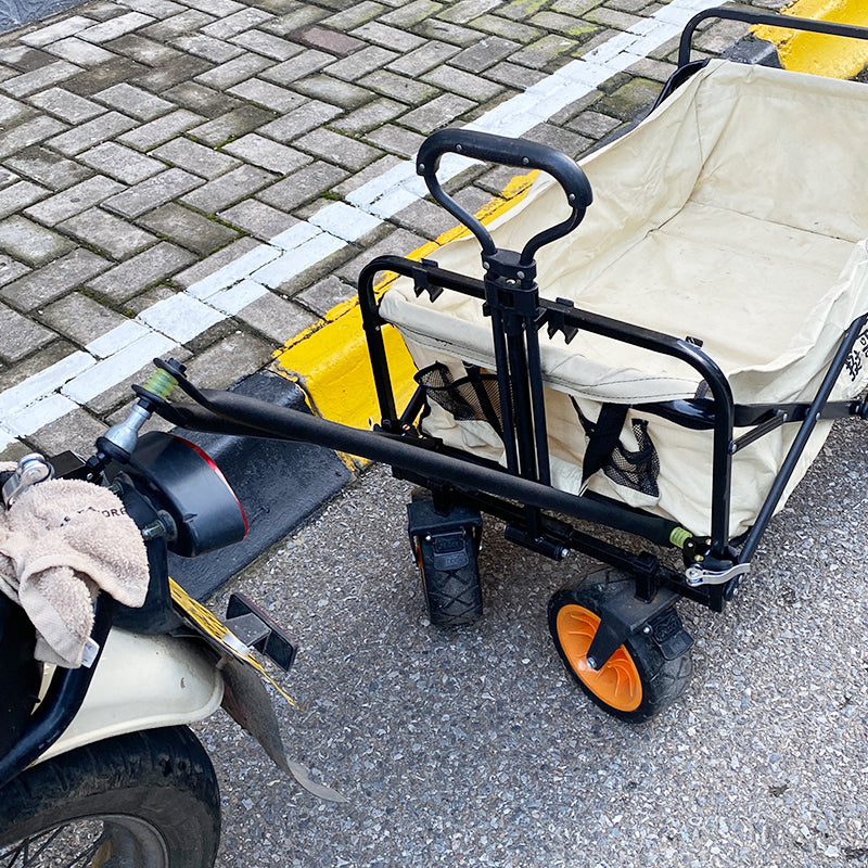 VO2+ Electric Vehicle Rear Backrest Connector - 3-Caliper Design with Rod End Bearings, Flexible Steering for Camping Trailers