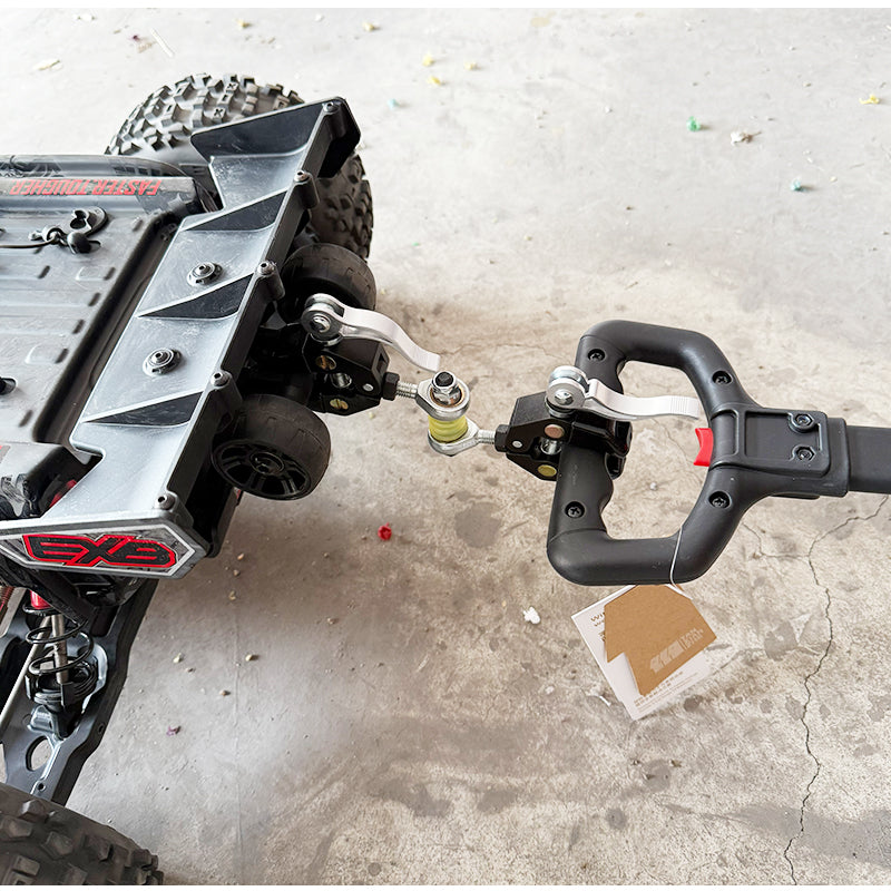 VX Portable Bike Connector - Easy-to-Use Adapter for Handlebar & Tube, Turn-Friendly Camping Trailer Hitch