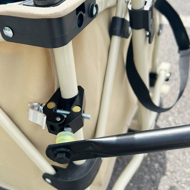 V-D+ Folding Bike Trailer Connector - Dedicated for Camping Trailers, Safe & Reliable with Quick-Release Clamp