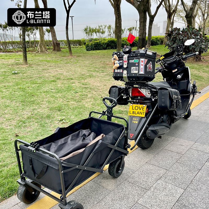 V4+ 2 WAGON Cart Connector - Dual Clamps Grips Both Side Tubes