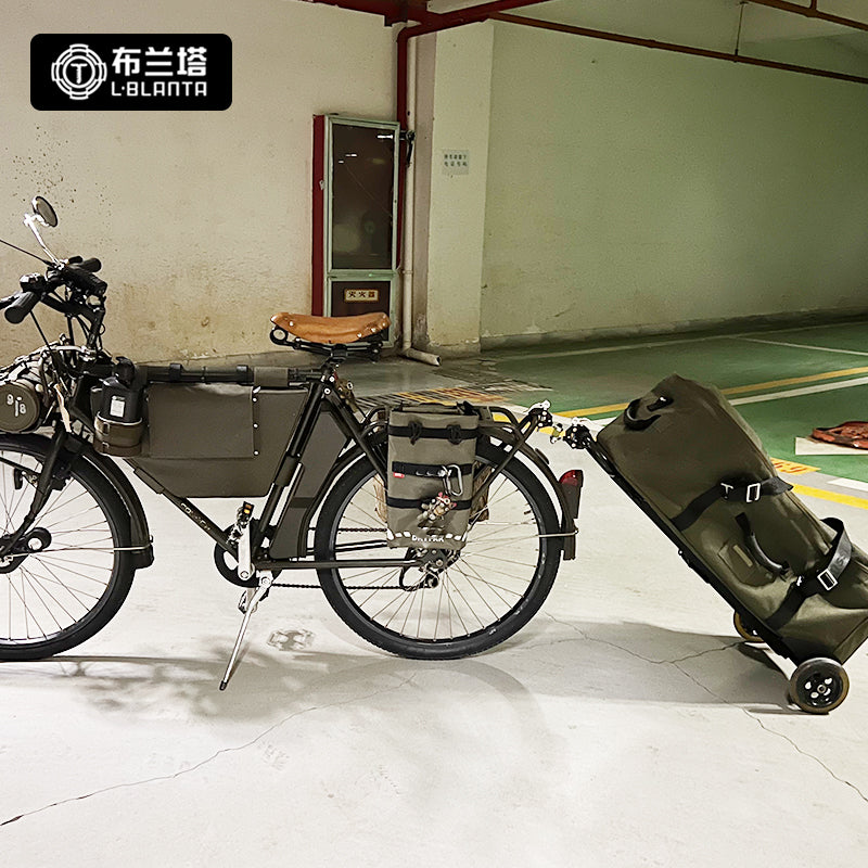 VX Portable Bike Connector - Easy-to-Use Adapter for Handlebar & Tube, Turn-Friendly Camping Trailer Hitch