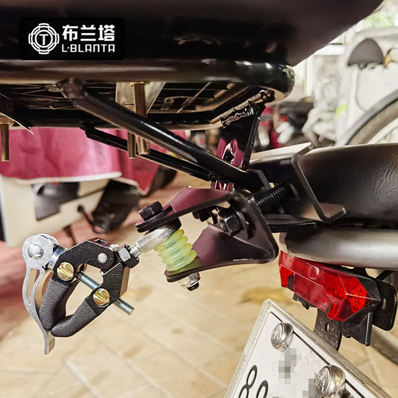 V+ Electric Vehicle Rear Backrest to Handlebar Connector - Quick Detachable, Sturdy & Durable with Steering & Shock Absorption
