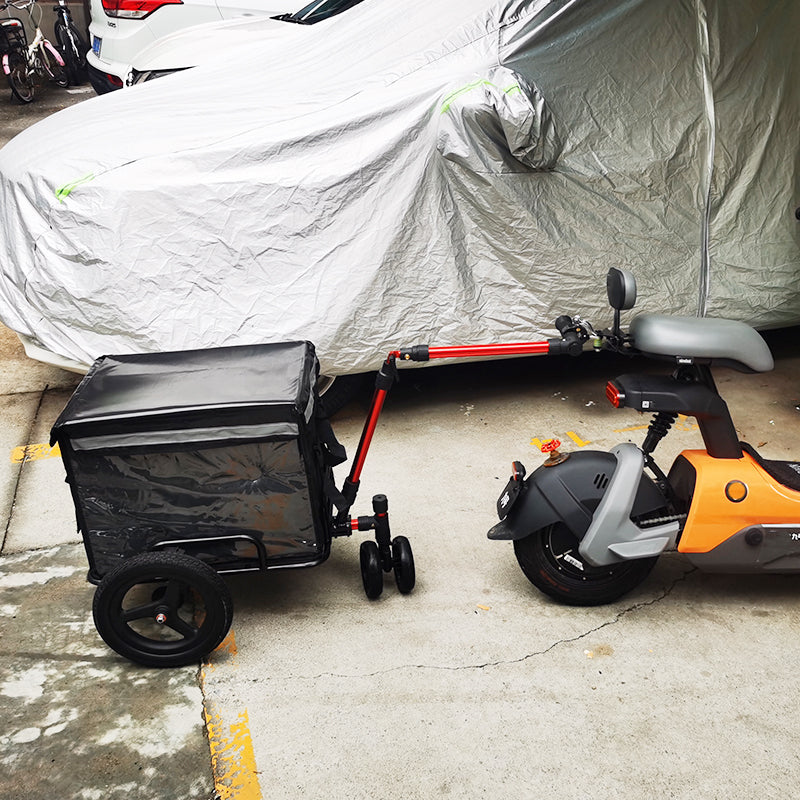 Z12-E 2-in-1 Aluminum Bike Trailer with Removable Insulated Cooler – Hand Cart & Bicycle Cargo Carrier