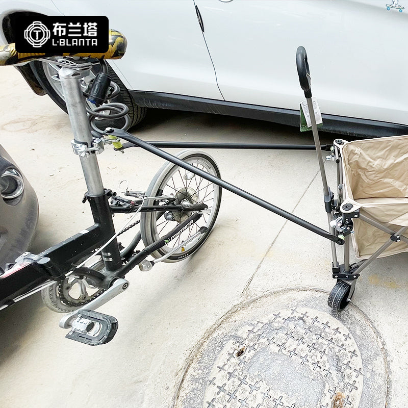 V-D+ Folding Bike Trailer Connector - Dedicated for Camping Trailers, Safe & Reliable with Quick-Release Clamp