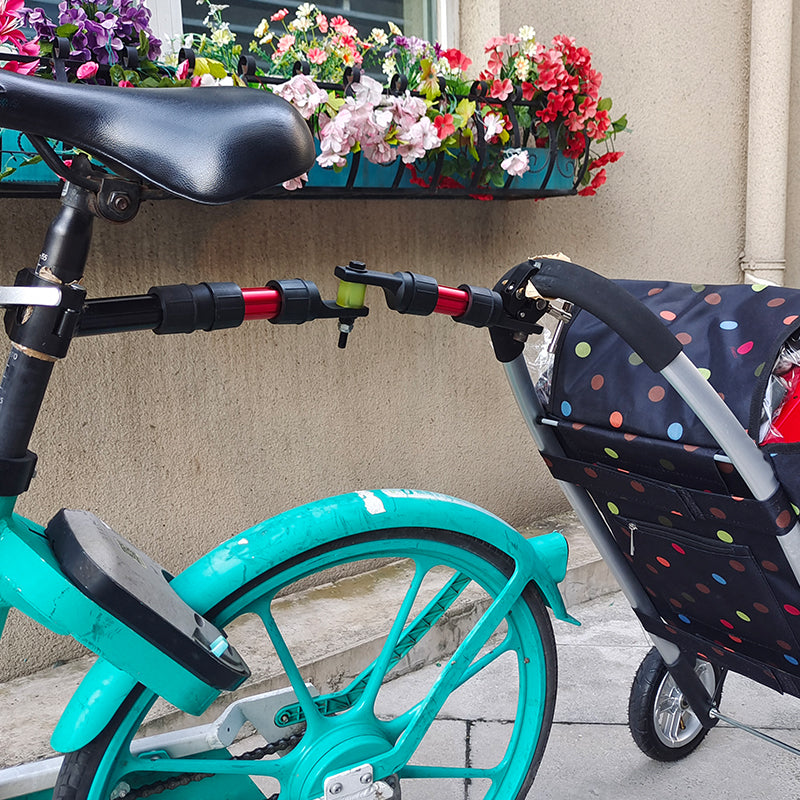 R Series-A Quick-Release Bike Connector - For Seatpost & Hand-Pulled Shopping/Camping Cart Handle, Enhanced Shock Absorption & Highly Portable