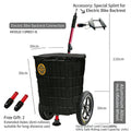 i12-RED1-E Electric Bike Cargo Trailer with Backrest Connector –  Single-Pole, 2-in-1 Trailer & Hand Cart, Insulated Bag