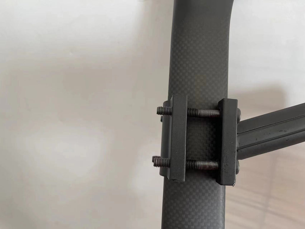 R Series-R-B Bike Connector - Bike Seatpost to Camping/Hand-Pulled Cart Handle, 4-Point Screw Fixation for Extra Stability, Superior Shock Absorption & Smooth Steering, Highly Portable