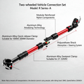 R Series-A Quick-Release Bike Connector - For Seatpost & Hand-Pulled Shopping/Camping Cart Handle, Enhanced Shock Absorption & Highly Portable