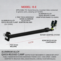 R-E Quick-Install/Detach Connector - Mountain Bike to Camping/Grocery Hand-Pulled Cart Handle