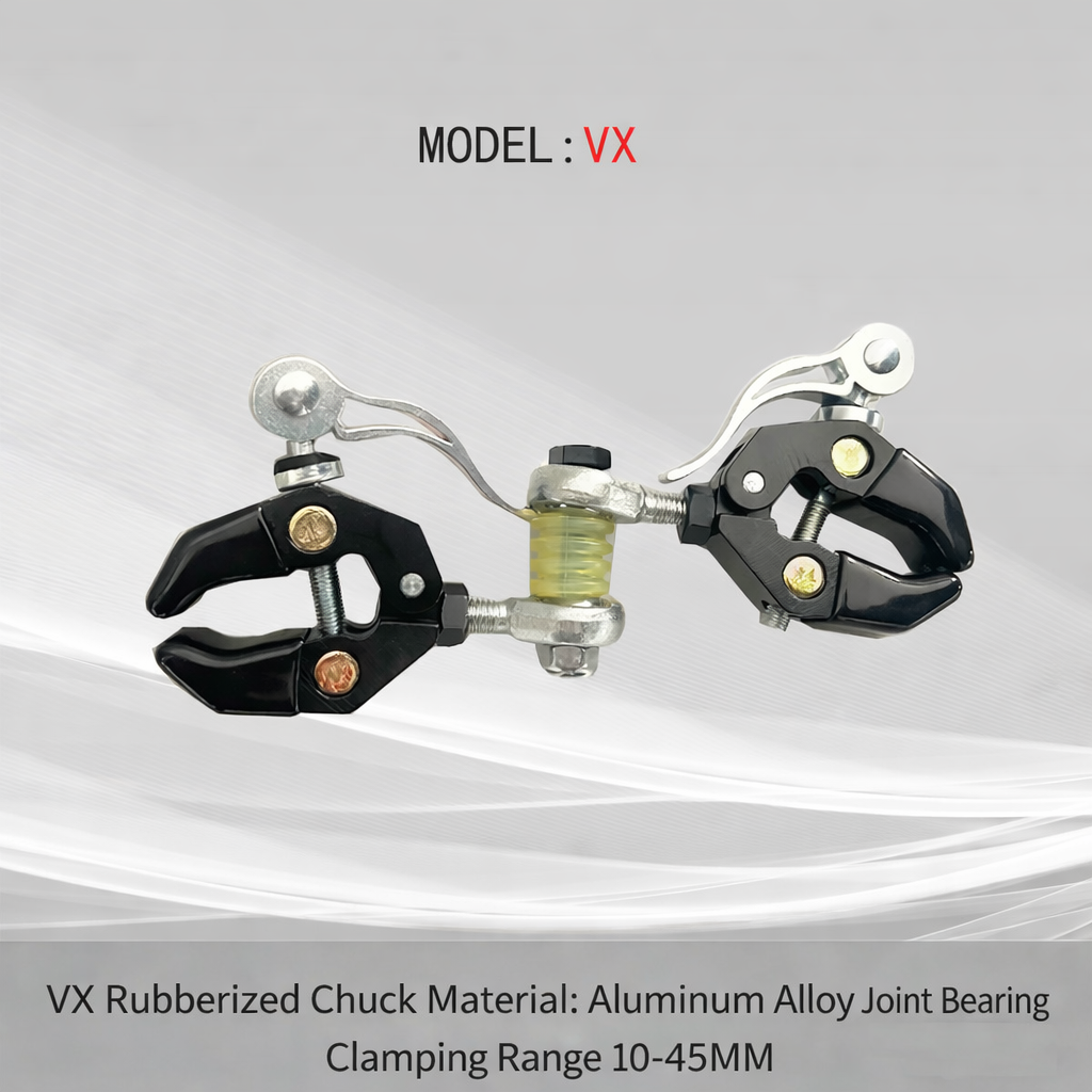 VX Portable Bike Connector - Easy-to-Use Adapter for Handlebar & Tube, Turn-Friendly Camping Trailer Hitch