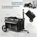 2-in-1 Z12-PLUS+ Bicycle Trailer & Hand Cart – 145L Large Capacity, Insulated Waterproof Storage, Quick-Release Hitch