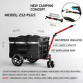 Z-12PLUS 2-in-1 Bicycle Trailer & Hand Cart with 145L Insulated Cooler | Pet & Cargo Carrier | Quick-Release Hitch | Waterproof & Lightweight