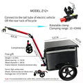 Z12+ 2-in-1 Bike & E-Bike Cargo Trailer with Rotatable Clamp and Removable Insulated Cooler Box