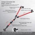Y-A+ Bike Trailer Hitch Connector – Fits Mountain Bikes & Round Seatposts | Easy Installation